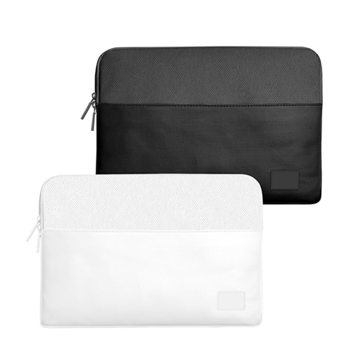 Black & White Minimalist Laptop Pouch